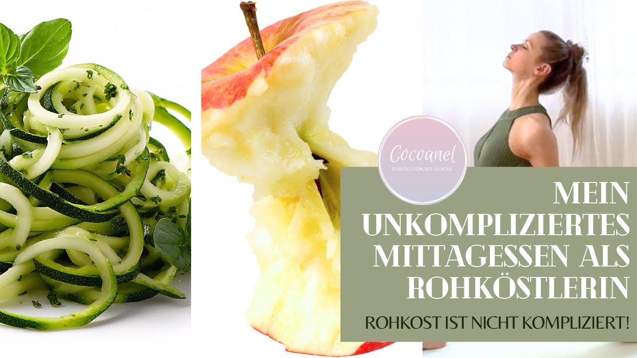 MEIN UNKOMPLIZIERTES MITTAGESSEN ALS ROHKÖSTLERIN - ROHKOST IST NICHT KOMPLIZIERT! 🍎🥒
