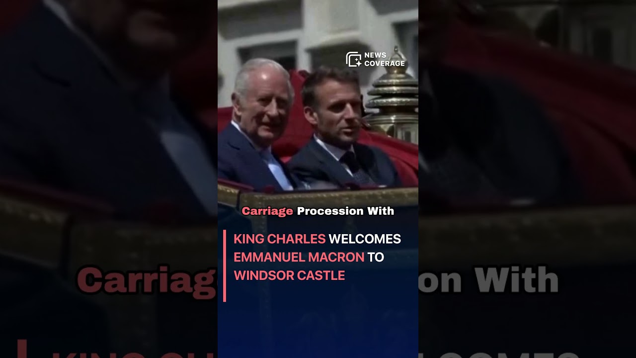 Breaking News: King Charles Welcomes Emmanuel Macron to Windsor Castle #politics