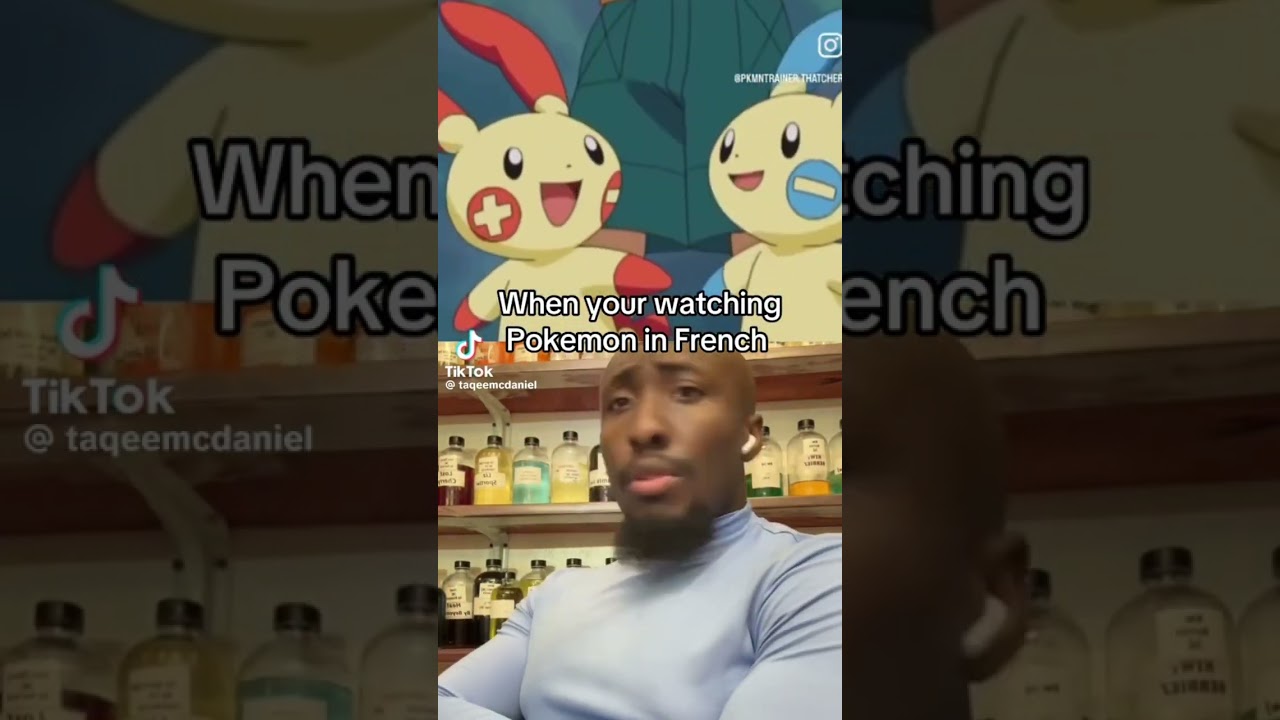 Pok&eacute;mon in French be like &hellip;