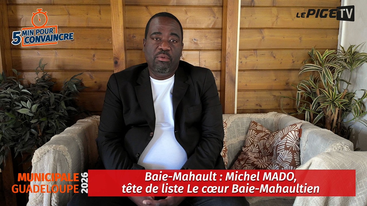 Baie-Mahault : Michel MADO, tête de liste Le cœur Baie-Mahaultien