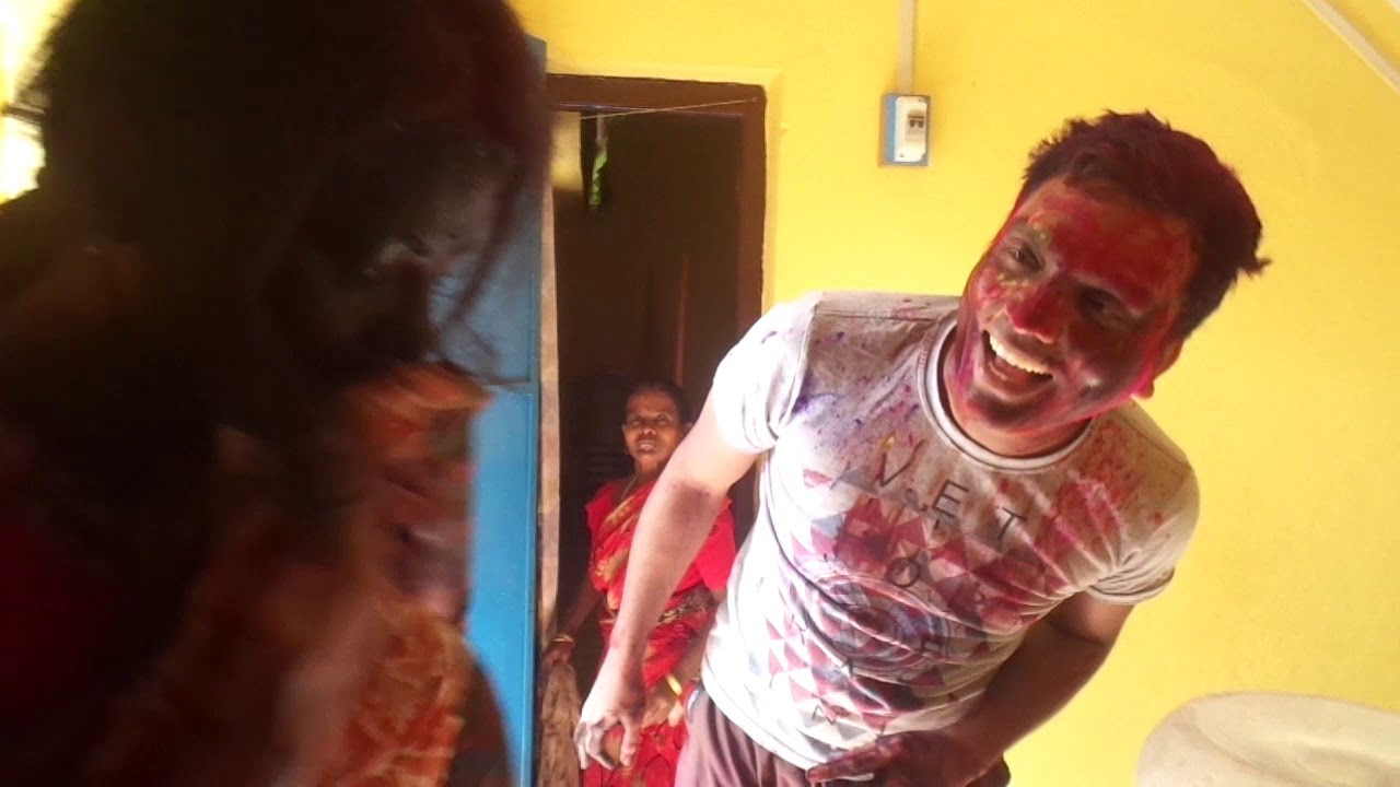 Holi celebration in Home 2018 part2