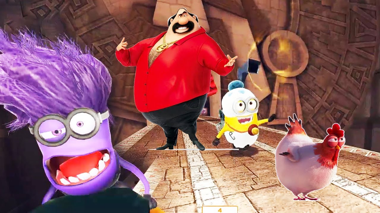 Baby Minion defeat El Macho Boss's Little Chicken - ベビーチキンチーム