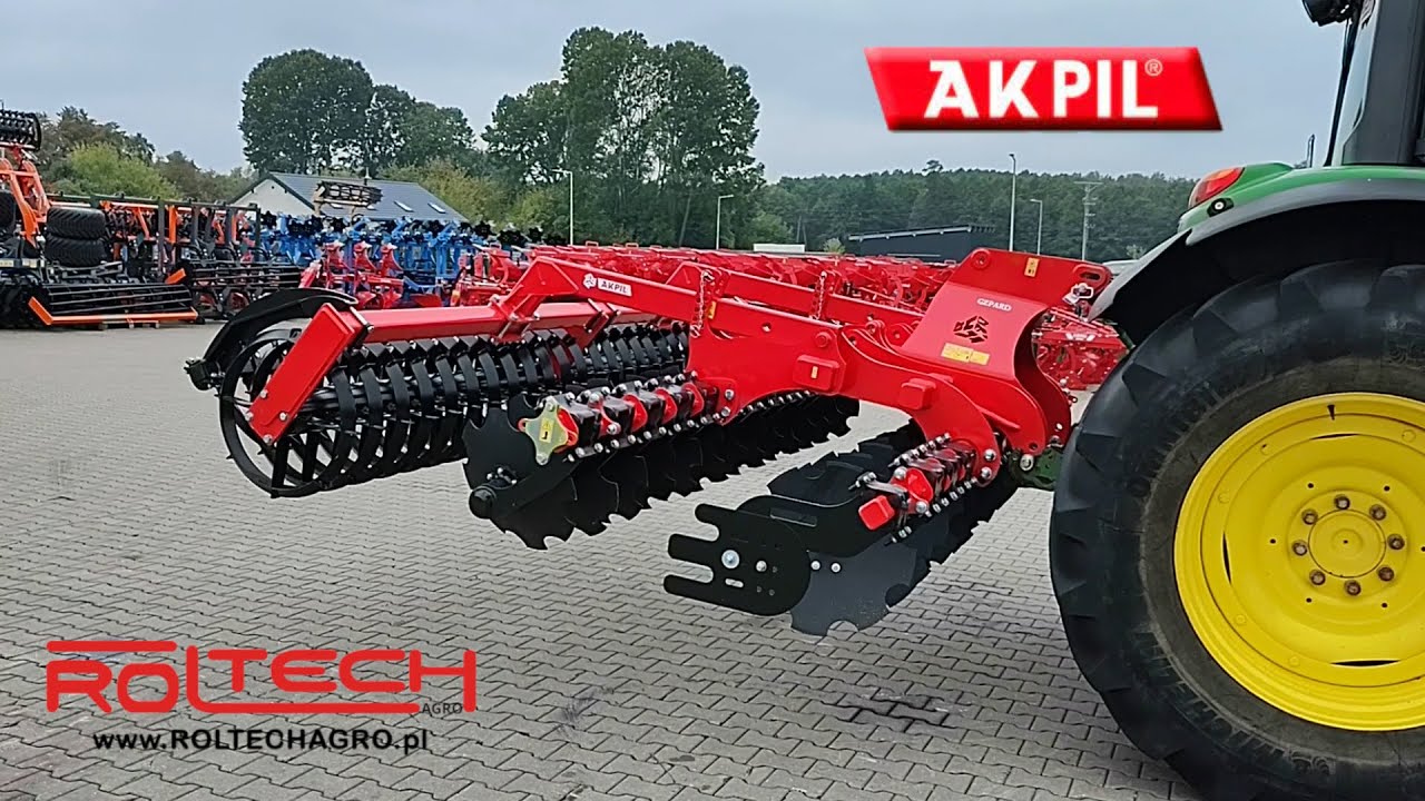Agregat Brona Talerzowa AKPIL GEPARD 35 3,5m Wał Daszkowy 600mm  - ROLTECH Poniaty Wielkie
