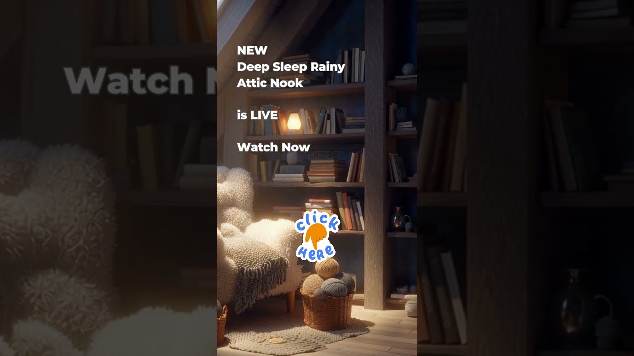 Relaxing Rain in Cozy Attic | Deep Sleep No Talking 