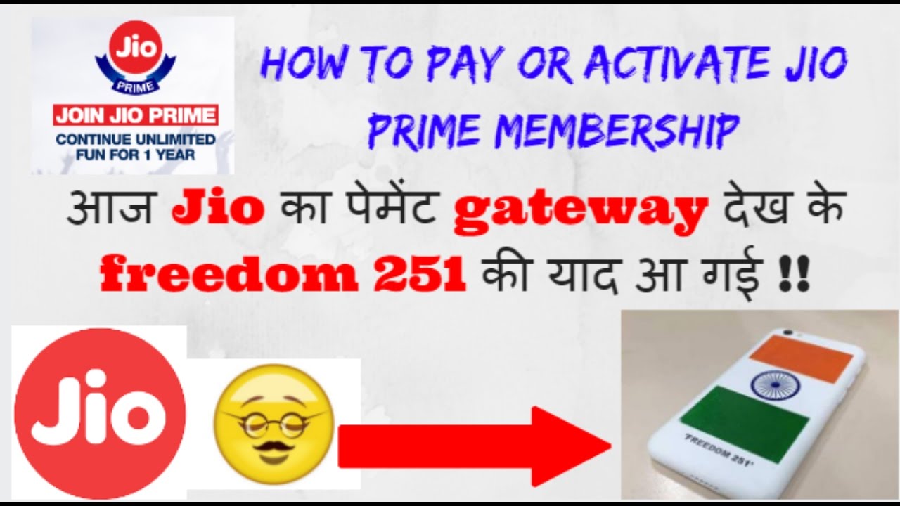 jio prime registration- How to Pay or Activate JIO PRIME Membership 