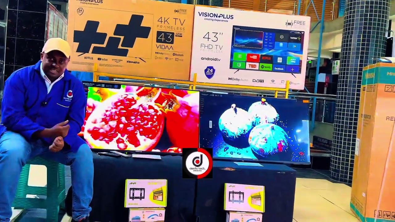 THE COMPARISON BETWEEN VISION PLUS 43&rdquo; 4K VIDAA OS VERSUS VISION PLUS 43&rdquo; FHD ANDROID FRAMELESS#tv