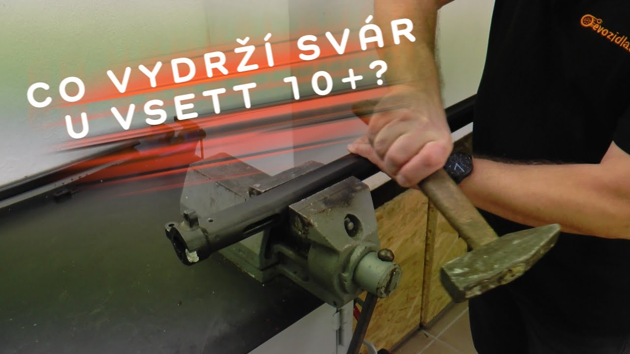 Co všechno (ne)vydrží svár u řídící tyče Vsett 10+?