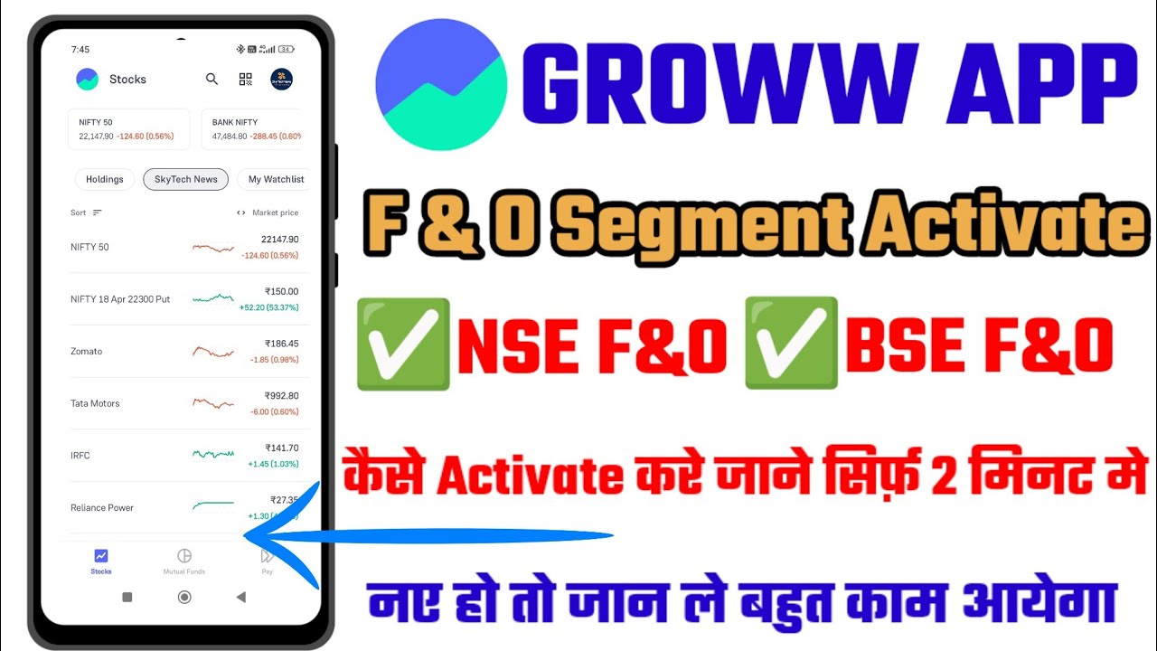groww me f&o activate kaise kare ! how to activate f&o in groww 2024 ! Groww me F&O activation