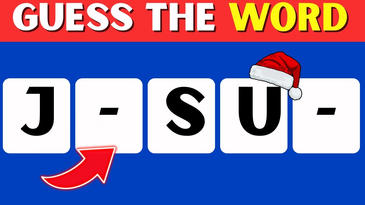Guess the Christmas Word 🎄🔤 — Fill in the Missing Letters!
