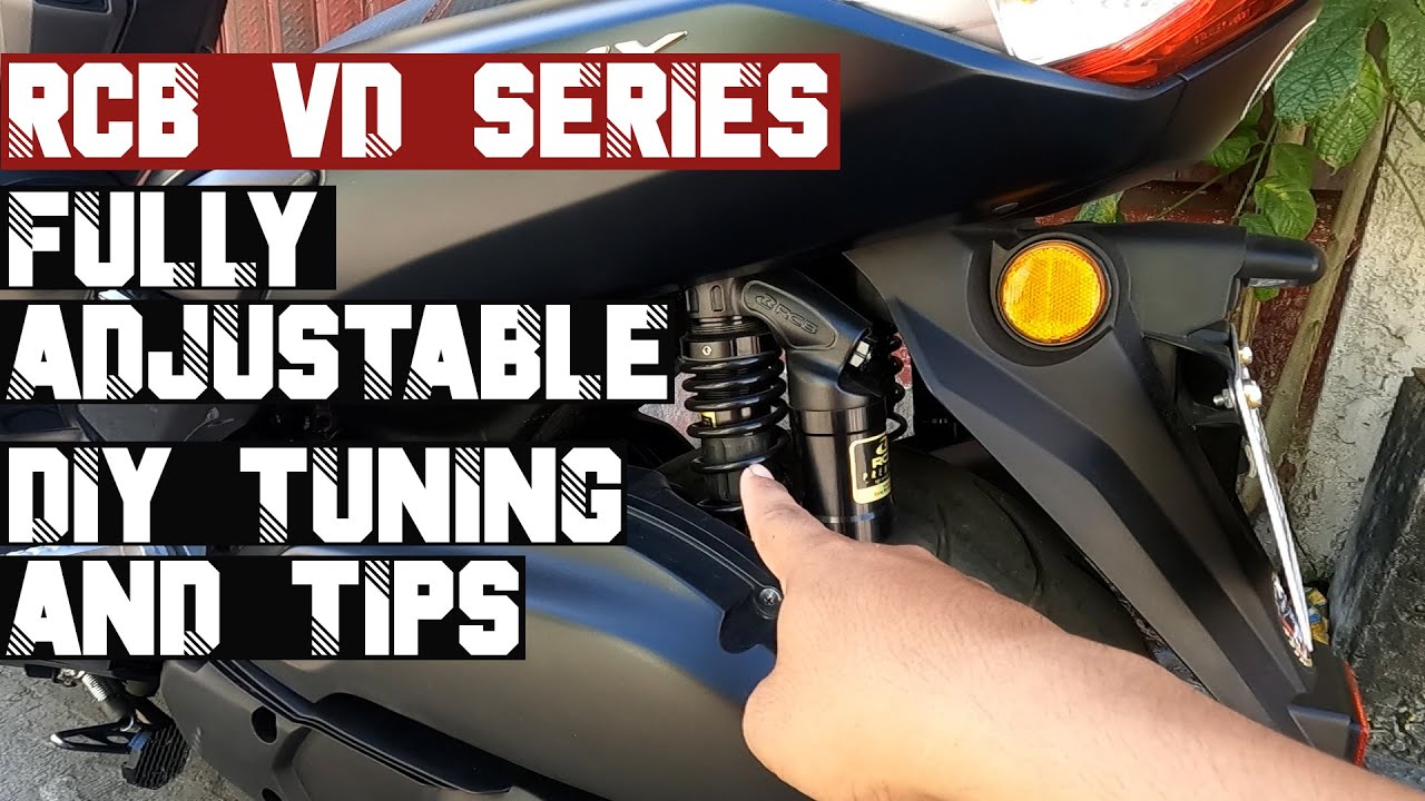 RCB VD SERIES SUSPENSION TUNING AND DIY TIPS | YAMAHA NMAX | YAMAHA AEROX