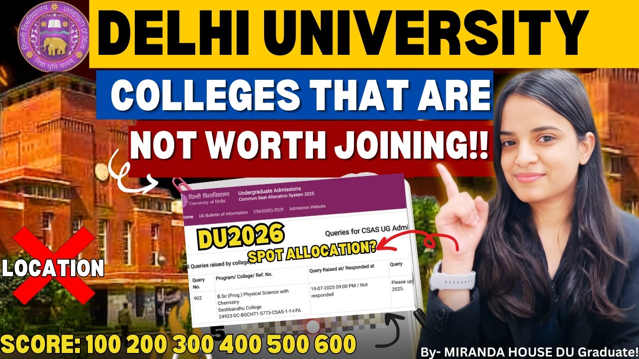 ❌ DU Colleges That Are NOT Worth Joining in 2026🚨 SPOT ROUND ALLOCATION✅ DU REALITY CHECK! WORTH IT?