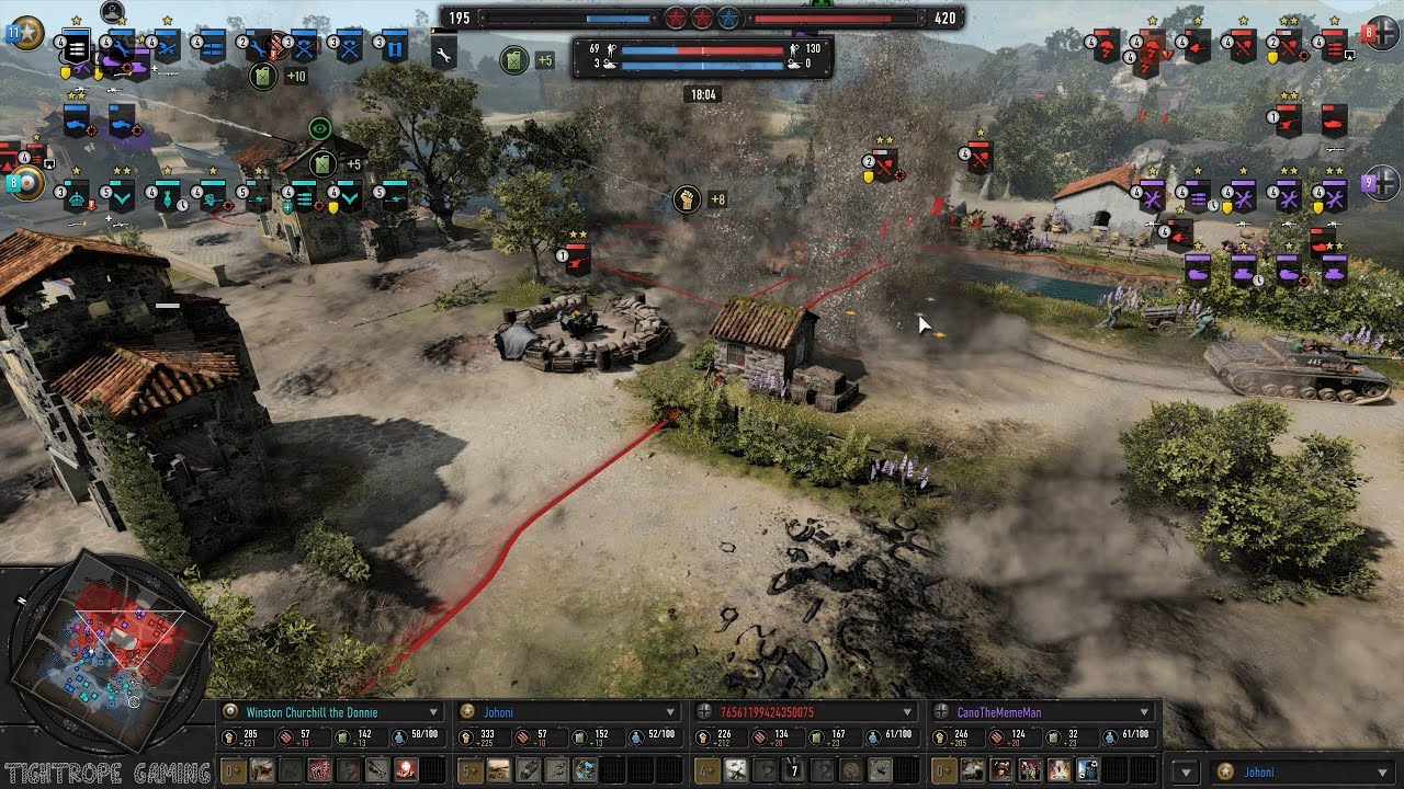 COH3 2v2 Winston Churchill the Donnie (UK) & Johoni (US) vs 7656119942435 (WM) & CanoTheMemeMan (WM)