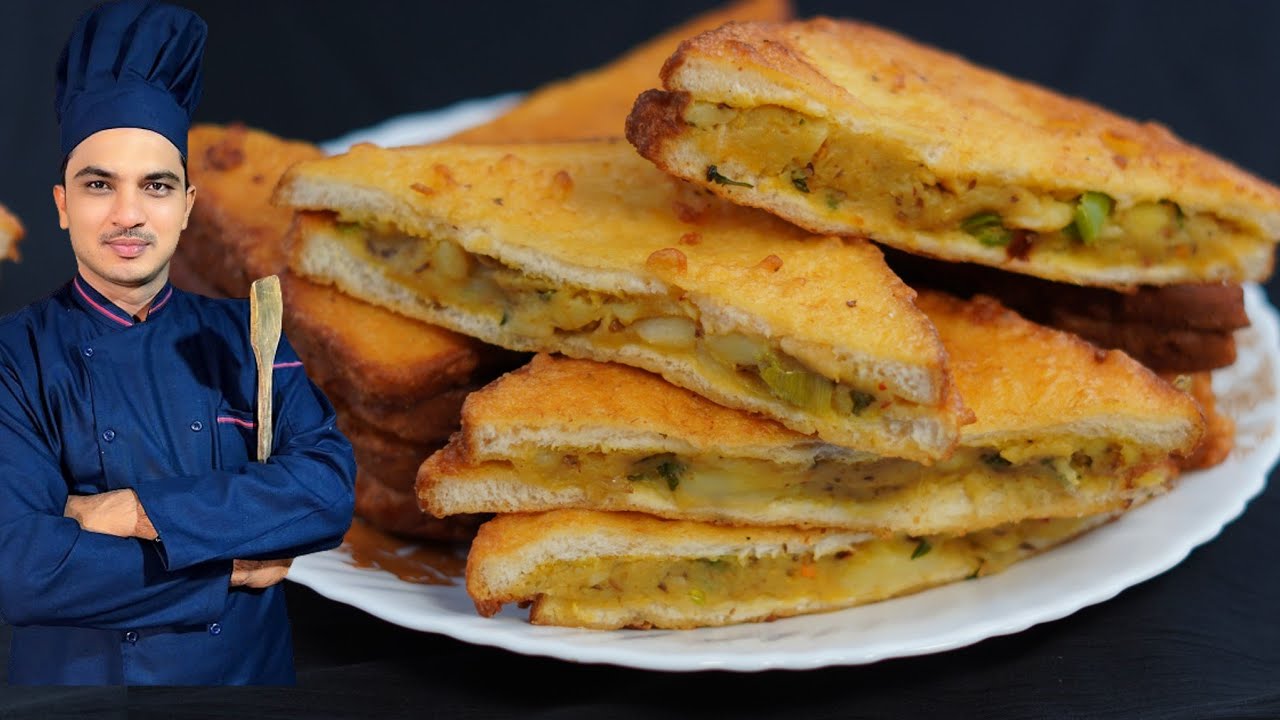 Bakery Style Potato Fry Sandwich Recipe By Chef M Afzal|