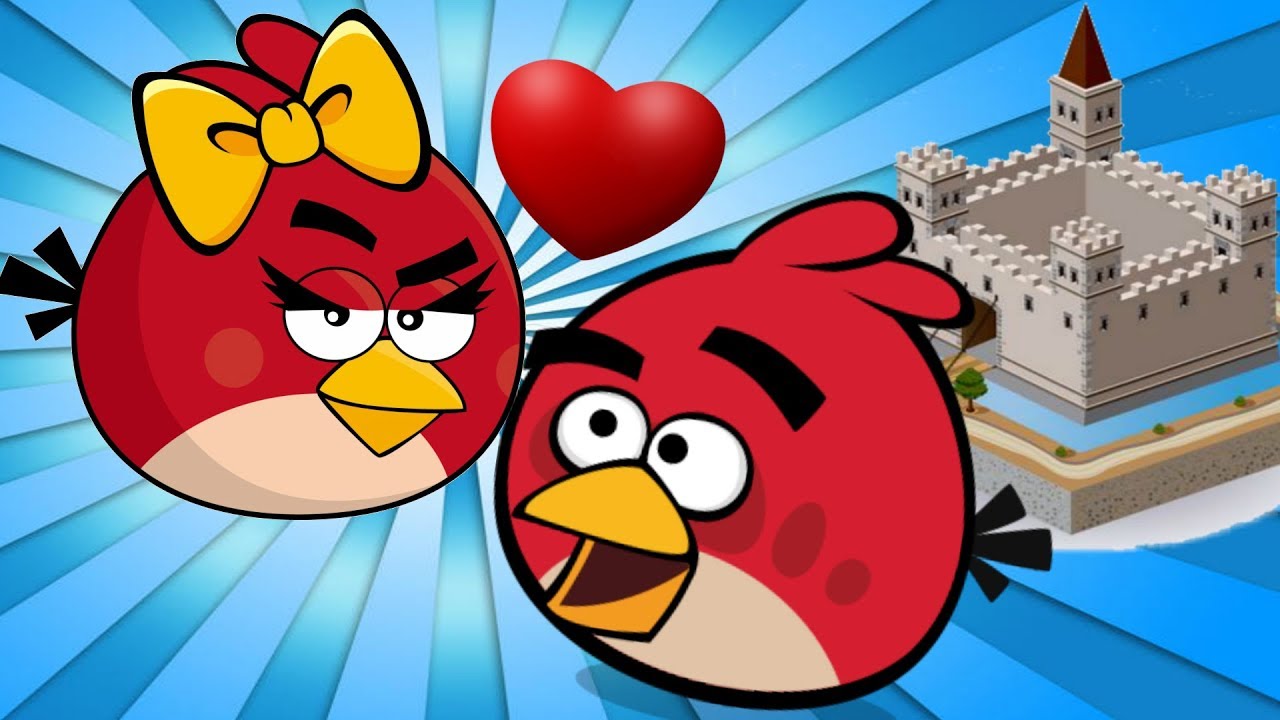 Angry Birds Hearts Levels 1-8 Gameplay 2014