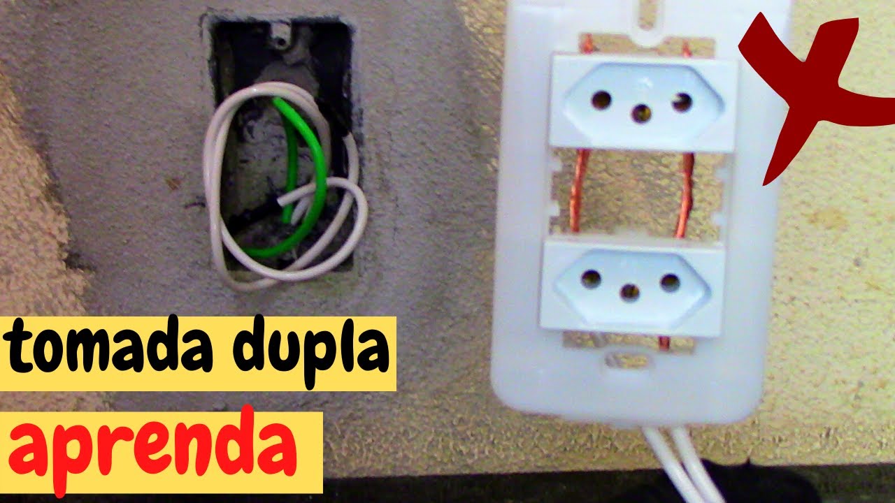 APRENDA INSTALAR TOMADA DUPLA CORRETAMENTE