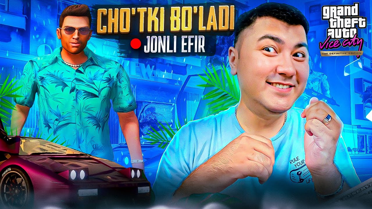 GTA VICE CITY / CHOTKI BO'LADI / JONLI EFIR