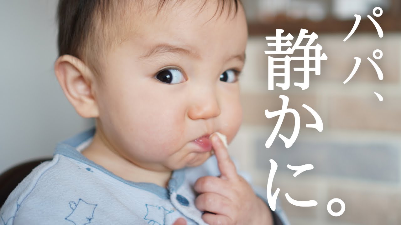 【離乳食】0歳児の息子との二人きりのご飯で永遠に話しかけ続けるパパ。（いつもこんな感じ）