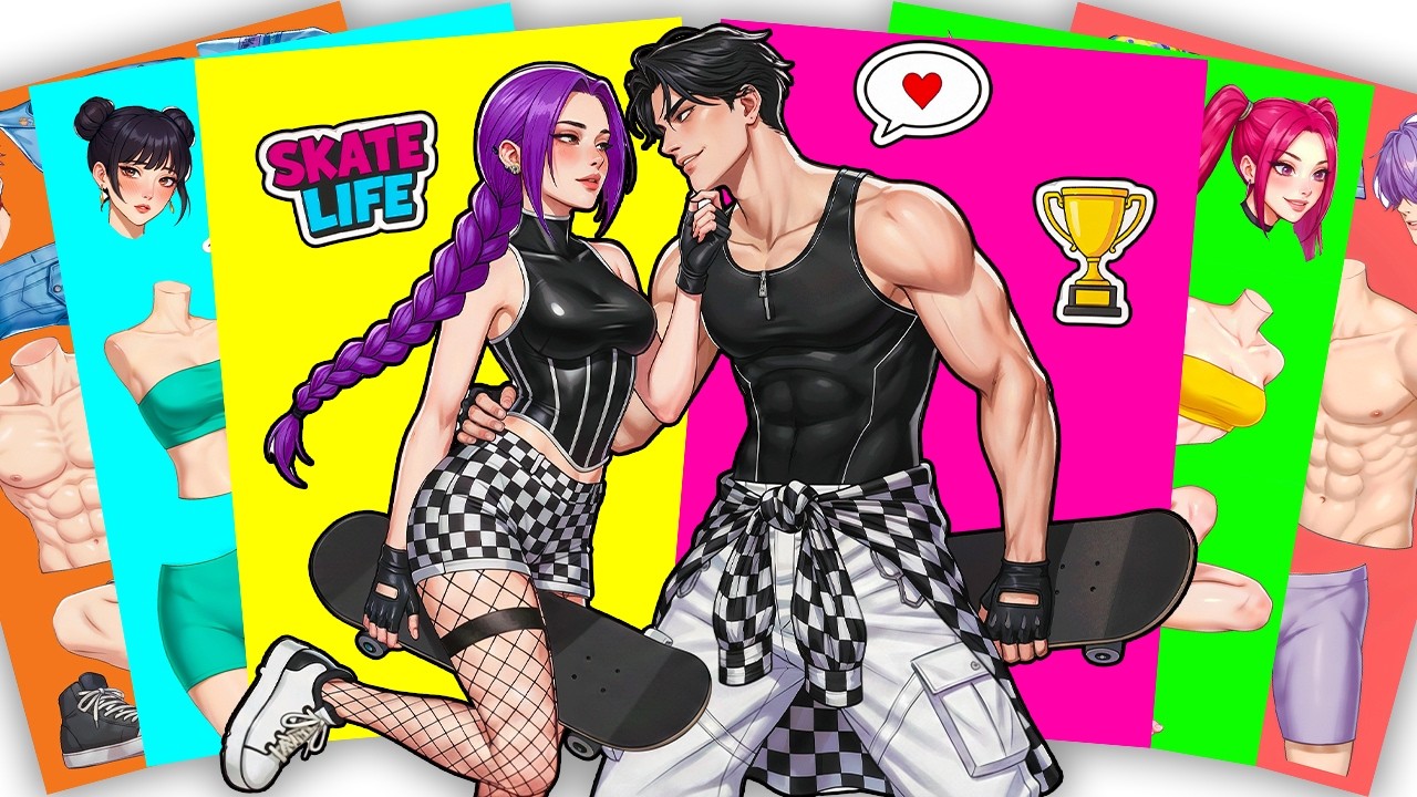 Roll with me? 🤙🛹 HUNTRIX RUMI x SAJABOYS JINU - KPOP DEMON HUNTERS | Sticker Book DIY