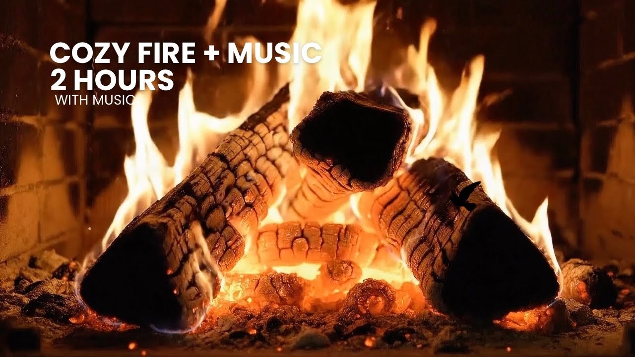 2 Hours of Fireplace Crackling & Soft Music 🔥 Sleep, Relax & Unwind | Sleep Sanctuary