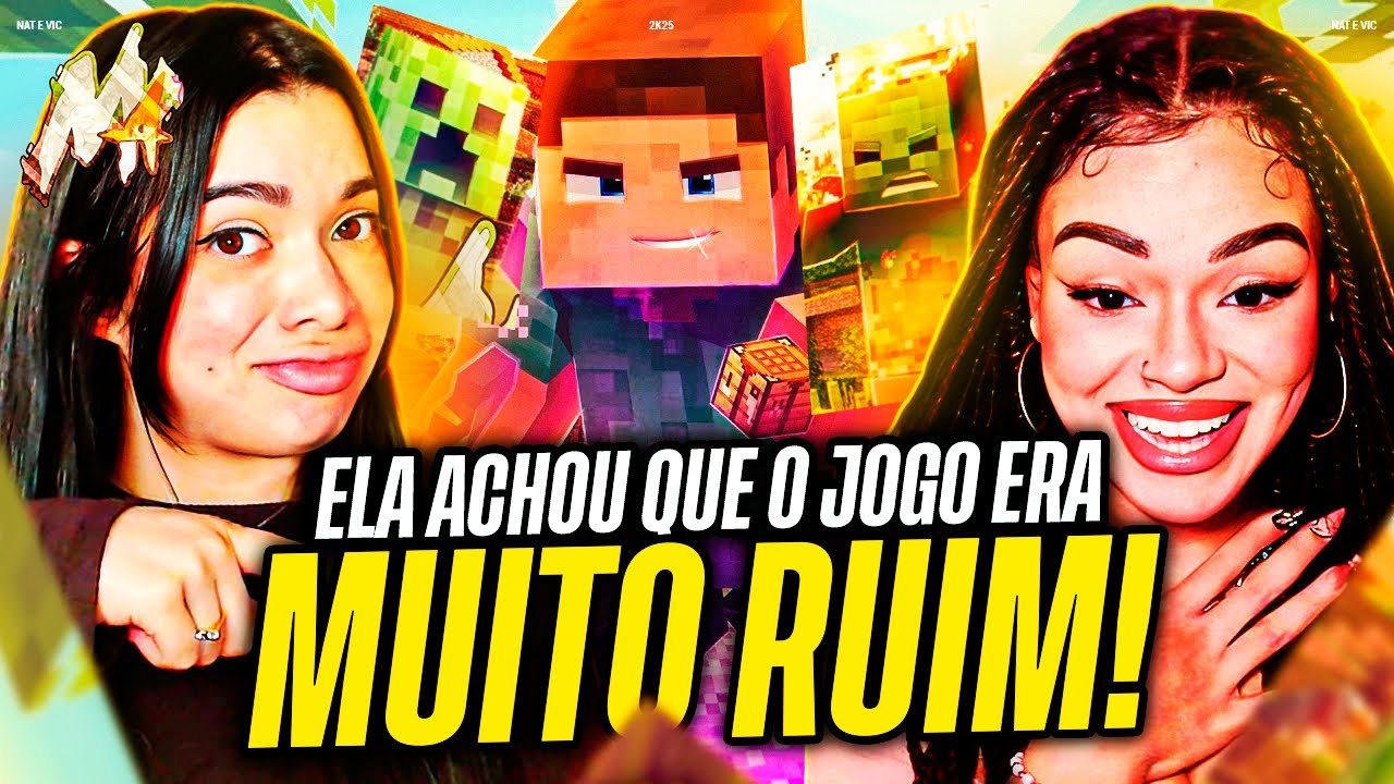 M4rkim: Minecraft (Steve) | Vick e Nat [REACT]