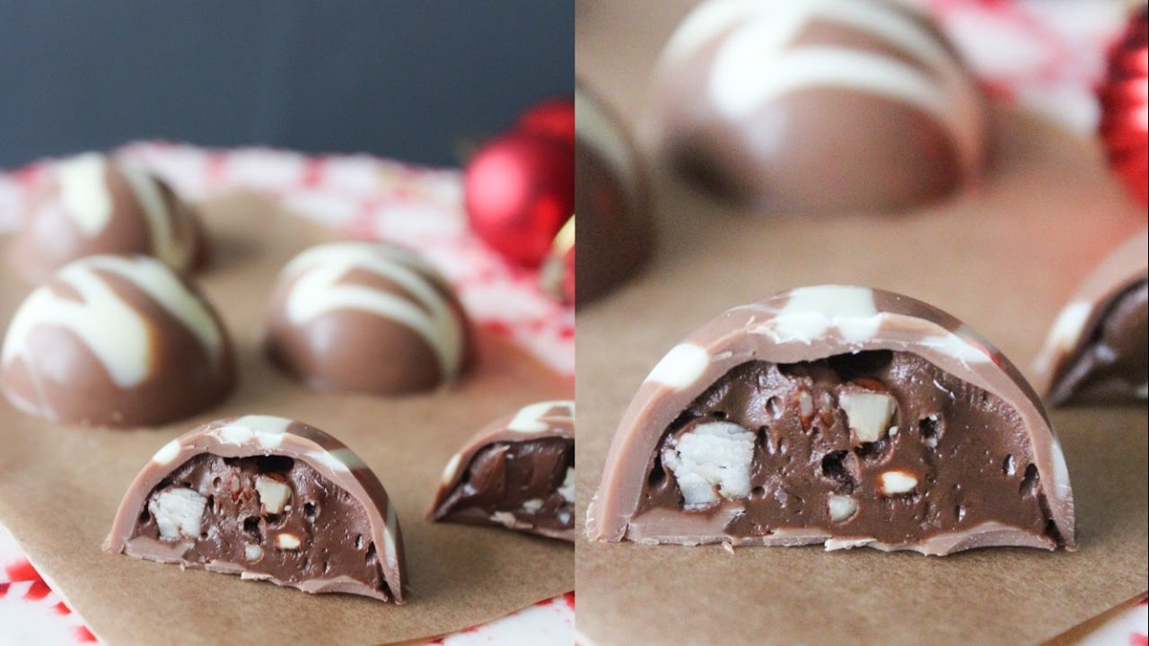 How To Make Nutella And Hazelnut Filled Chocolate - By One Kitchen Episode 692