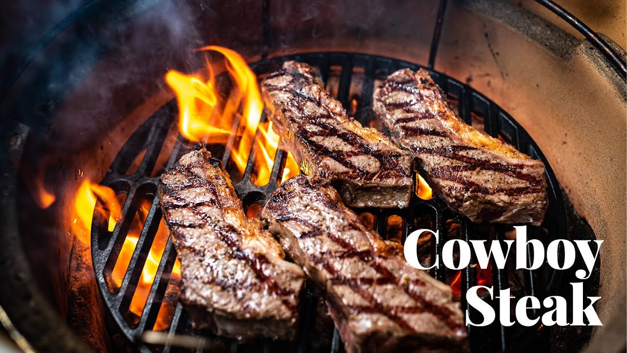 Cowboy steak bbq recept - Recept Big Green Egg