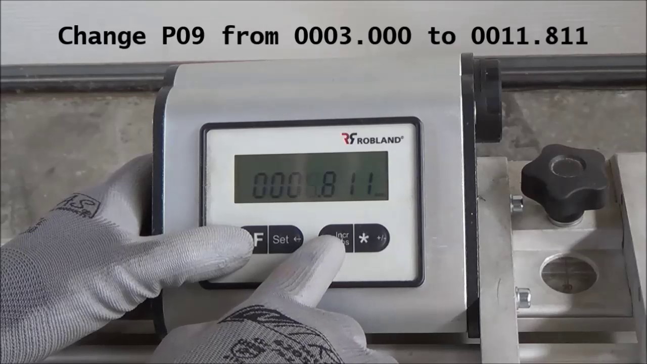 Robland Change Digiflipper to INCH /Z-series