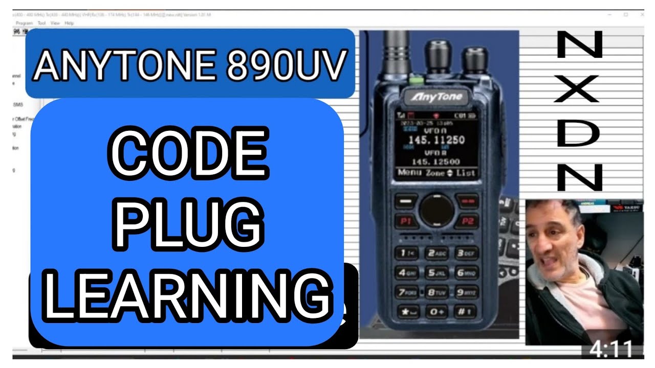 Обучение кодовой вилке Anytone 890UV