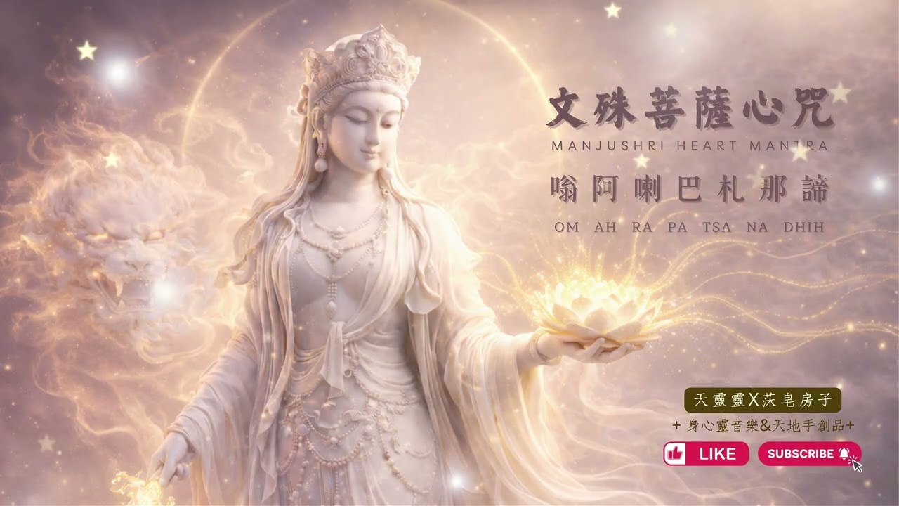 文殊菩薩心咒 ｜安定焦慮．提升理解力與判斷力《 Manjushri Heart Mantra》：消除煩惱，讓智慧靈感如泉湧 #天靈靈 #莯莯匠