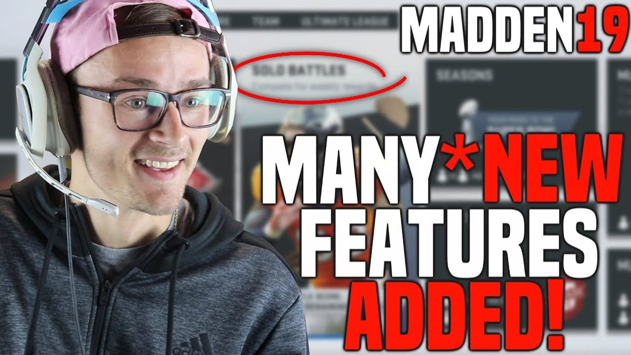 I PLAYED MADDEN 19 AND THERE'S A BUNCH OF NEW FEATURES COMING TO MUT!!