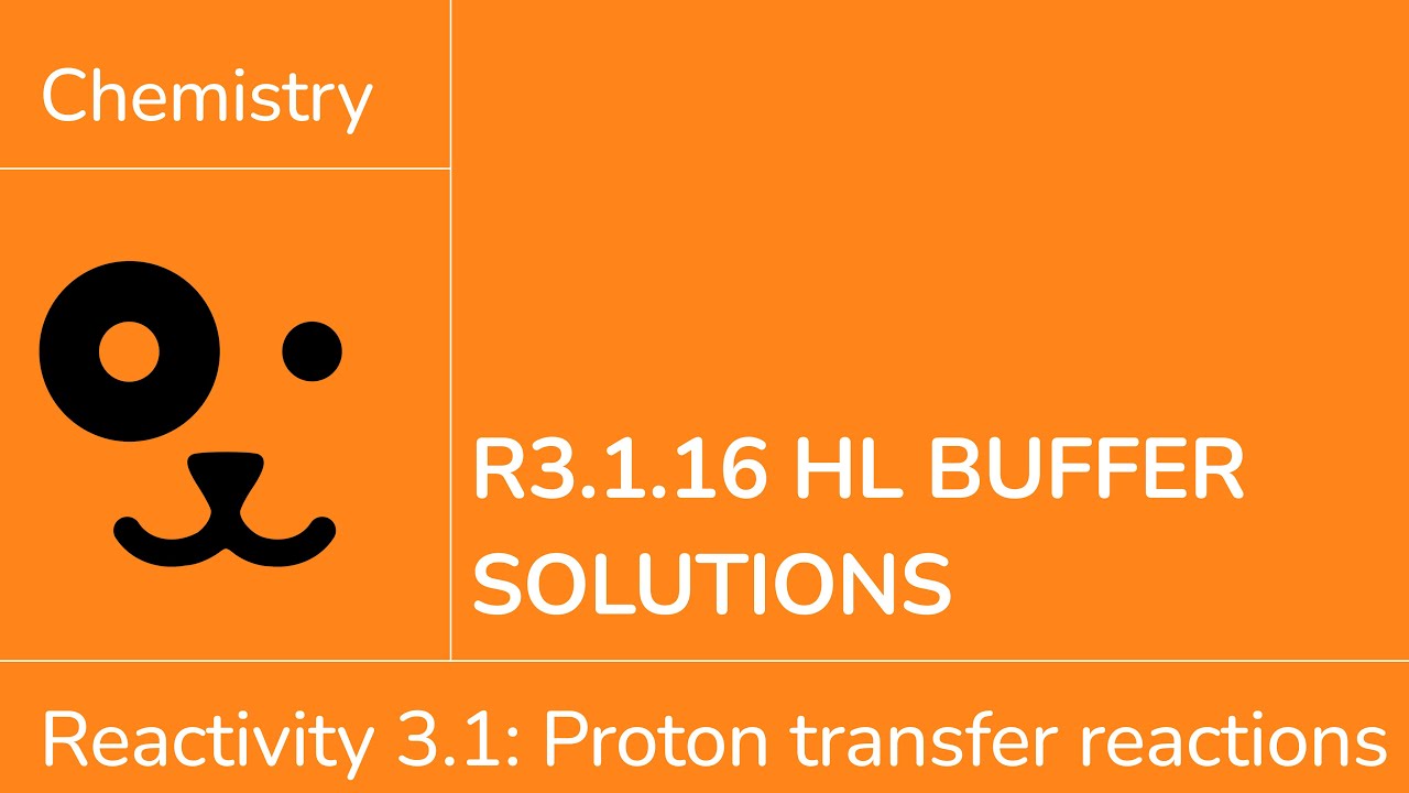Reactivity 3.1.16 HL Buffer Solutions [IB Chemistry HL]