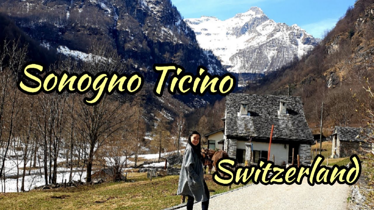 SONOGNO VILLAGE: BEAUTIFUL SMALL VILLAGE IN TICINO SWITZERLAND 4K