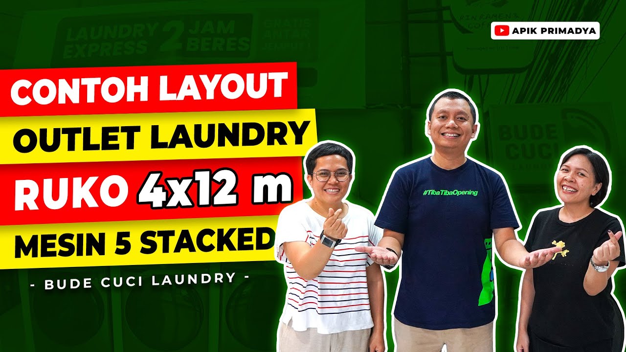 BISA DICONTOH NIH❗ Layout Ruangan Laundry Ukuran 4x12 Meter | BUDE CUCI LAUNDRY JAKARTA