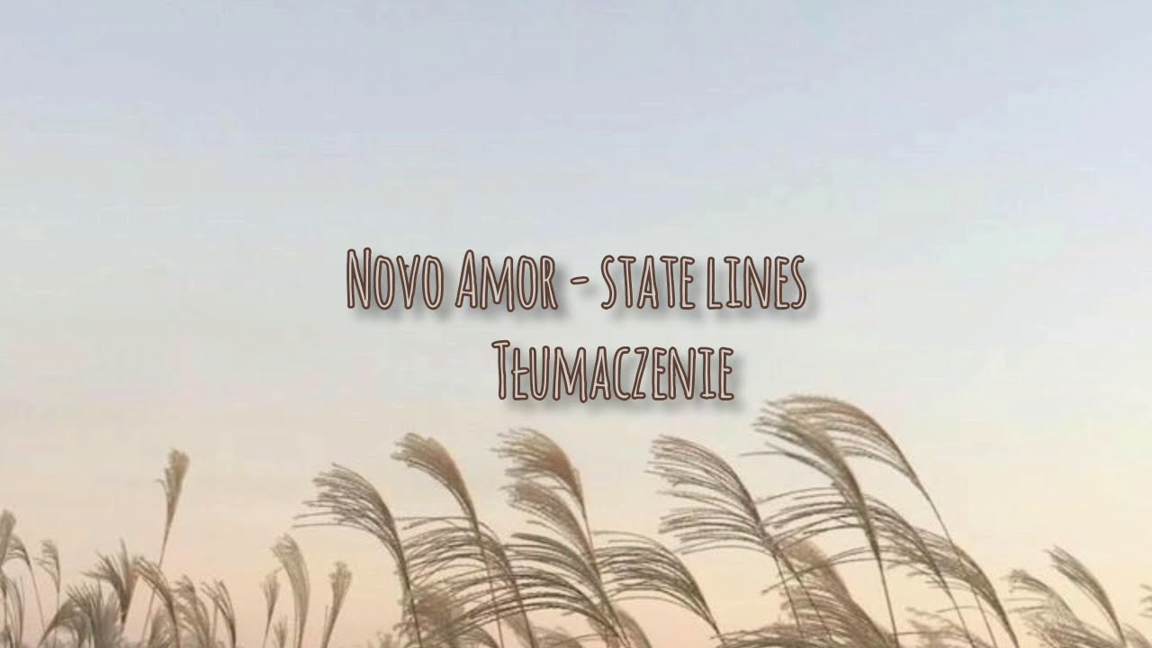 Novo Amor - state lines [tłumaczenie]