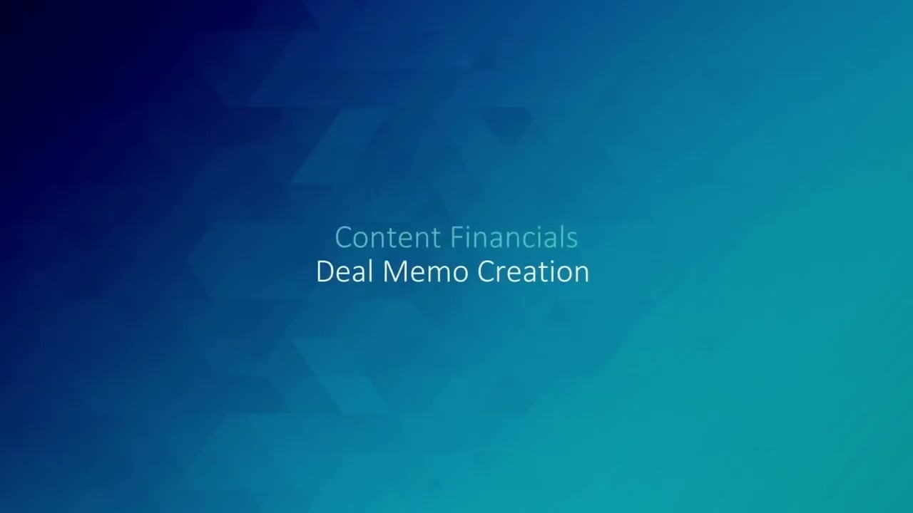 Content Financials Demo