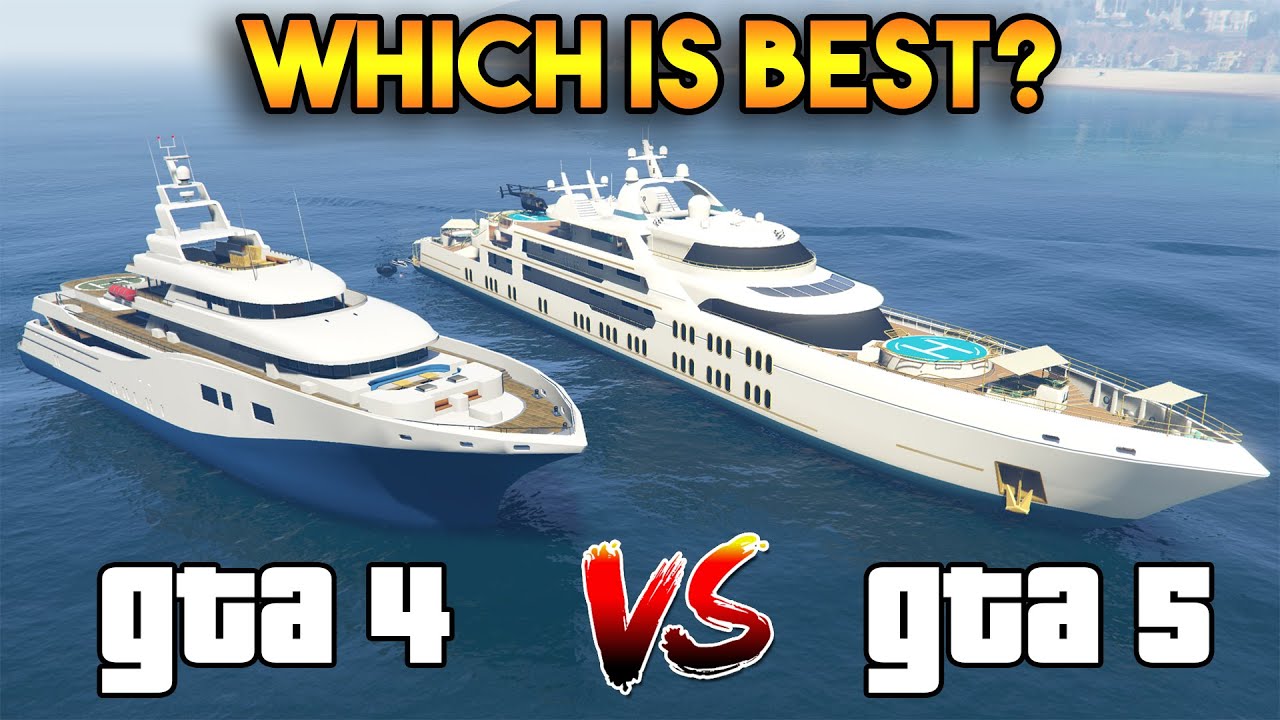 GTA 5 YACHT VS GTA 4 YACHT (WHICH IS BEST?)