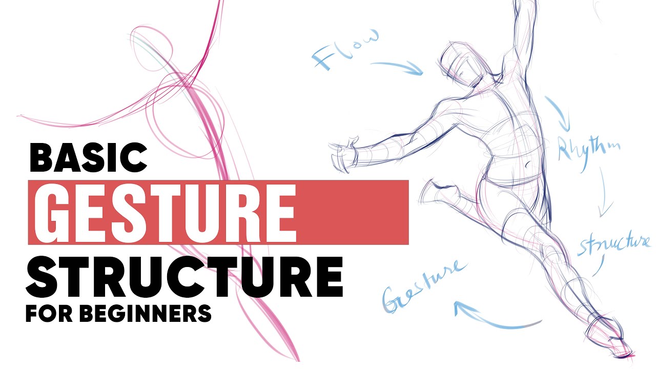 How to draw gesture and structure for beginners with example. #beginnerarttips #gesture #drawing