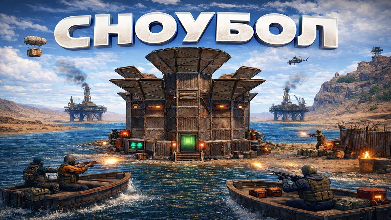 ТРИО СНОУБОЛ! КОНТРОЛИРУЕМ НЕФТЯНКИ В РАСТ/RUST