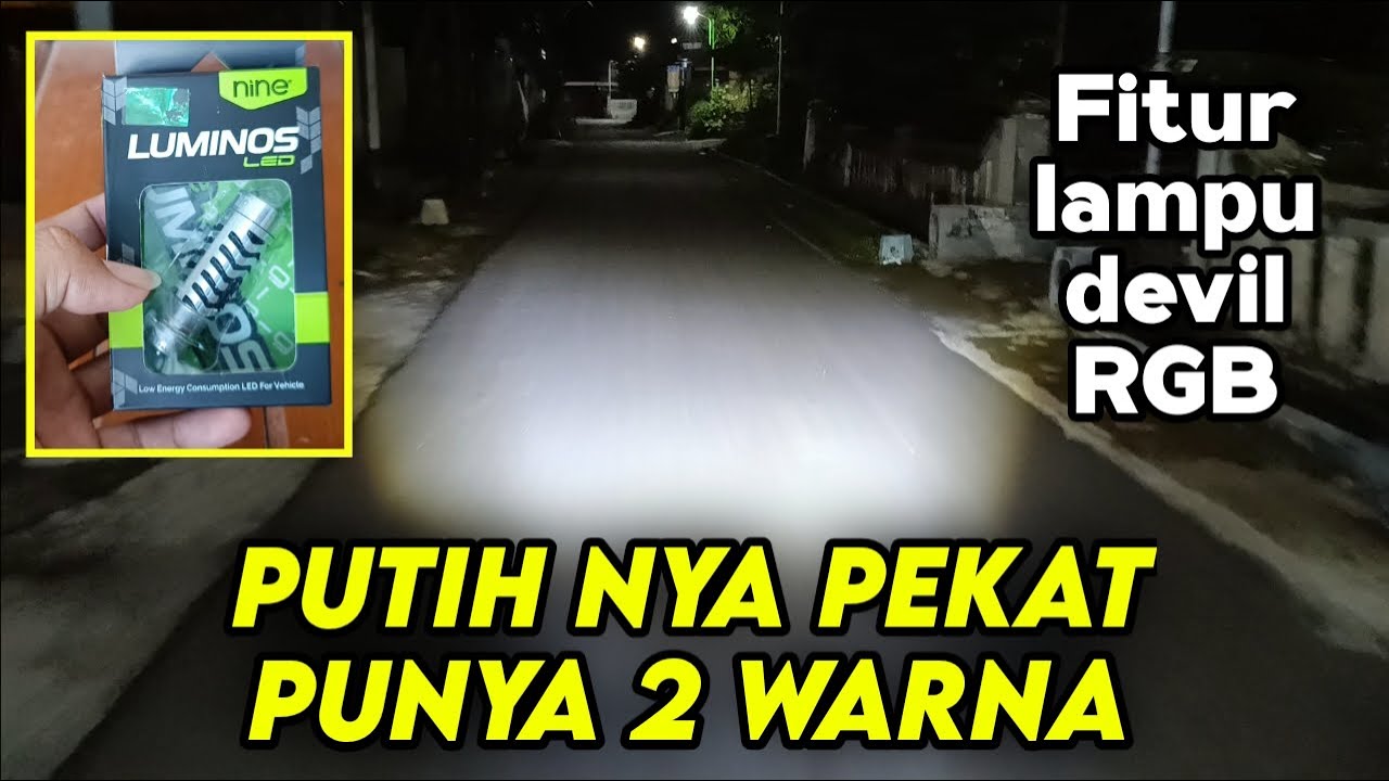 LUMINOS LS2 🔥🔥 Cahaya pekat 2 warna dan devil eye RGB