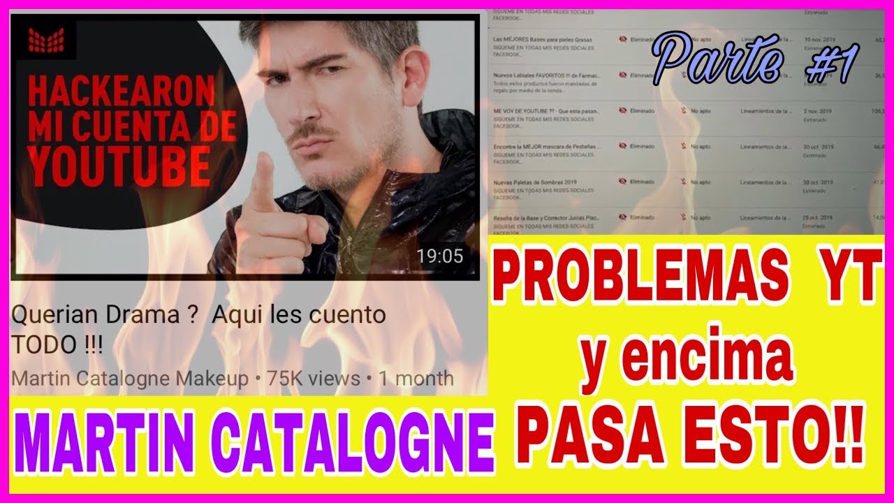 MARTIN CATALOGNE: MAS PROBLEMAS CON YOUTUBE, ADSENSE  Y SIN VISTAS???  | Ine HT25