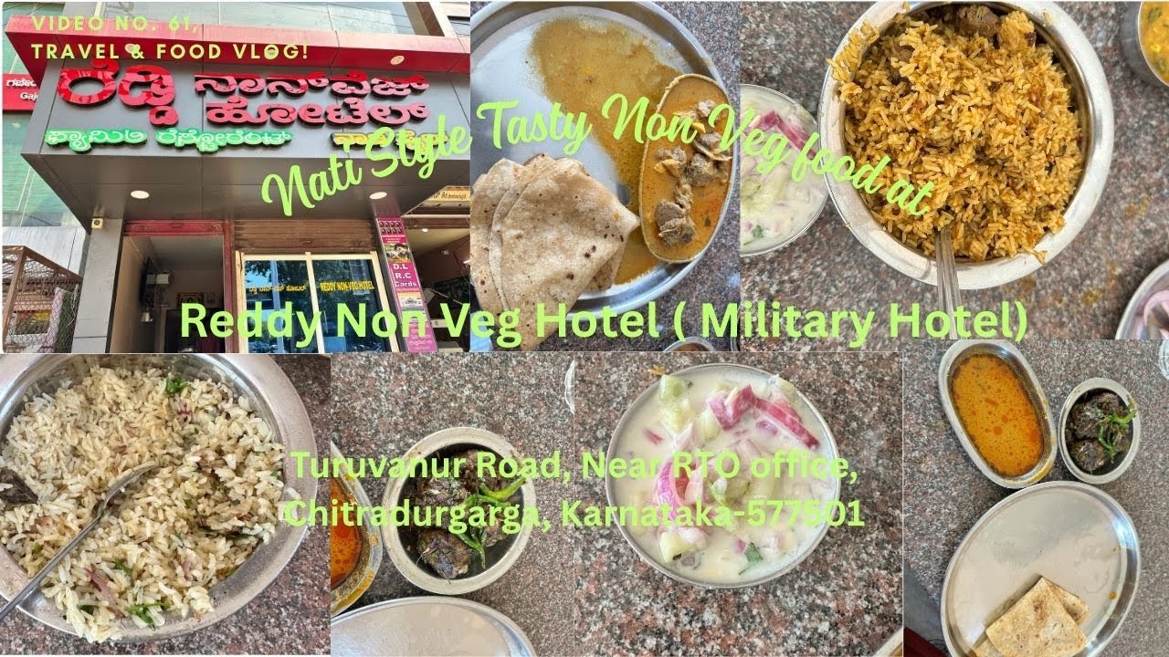 Nati Style tasty food at Reddy Non Veg Hotel Chitradurga with rusticflavours  RTOoffice Turuvanur Rd