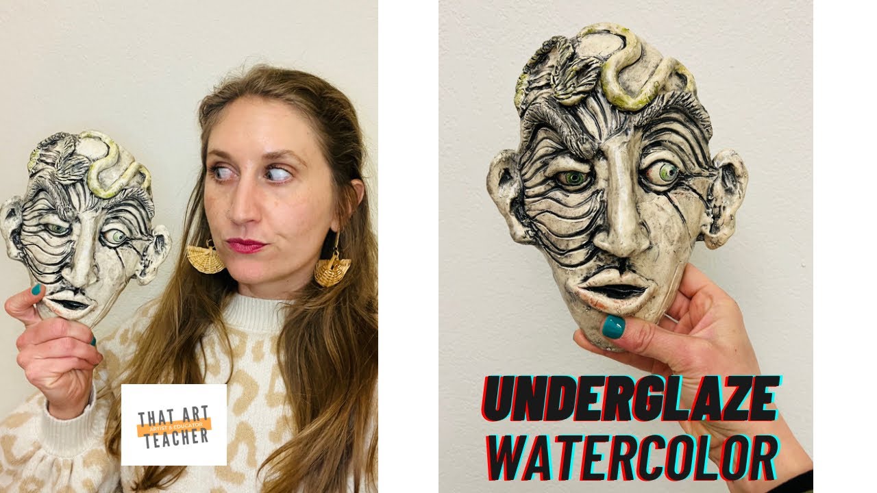 Amaco Underglaze Tutorial | Amaco Watercolor Underglazes