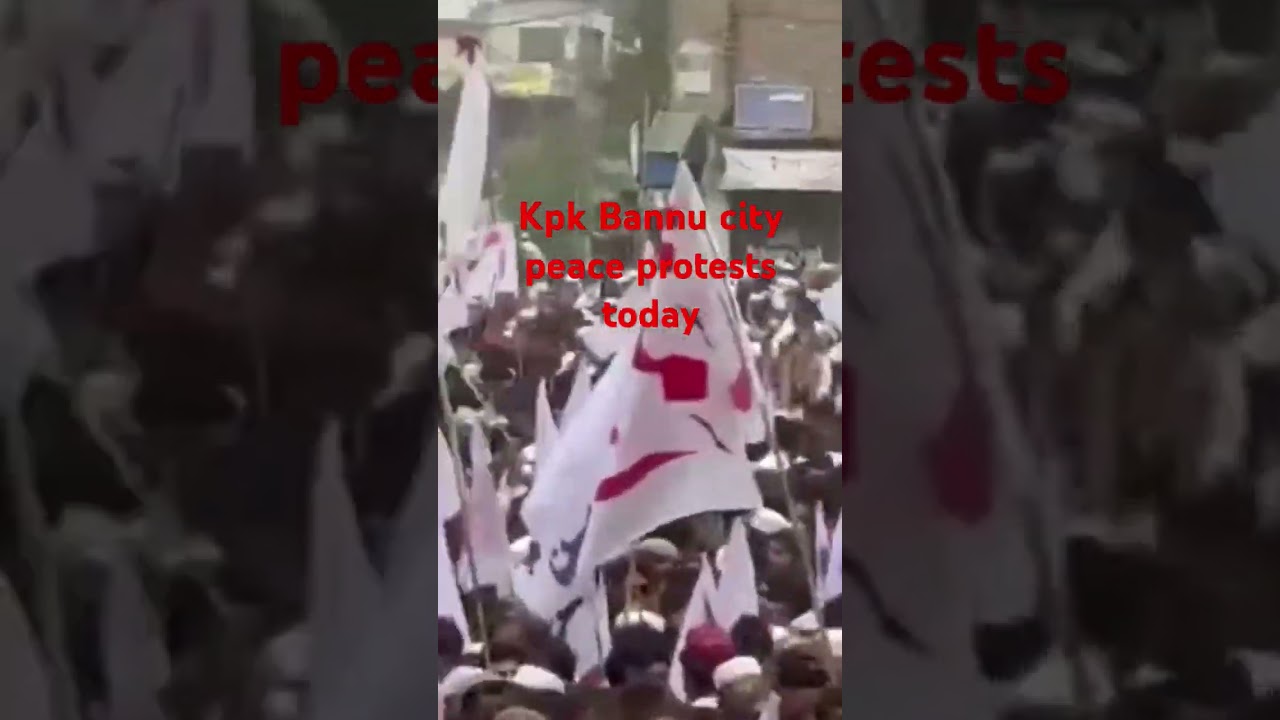 Today peace protests kpk bannu city They all of people one narrative we want peace ✌️