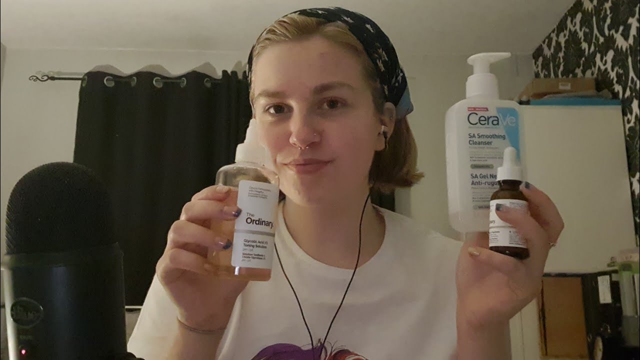 ASMR | doing my skincare routine 🪞