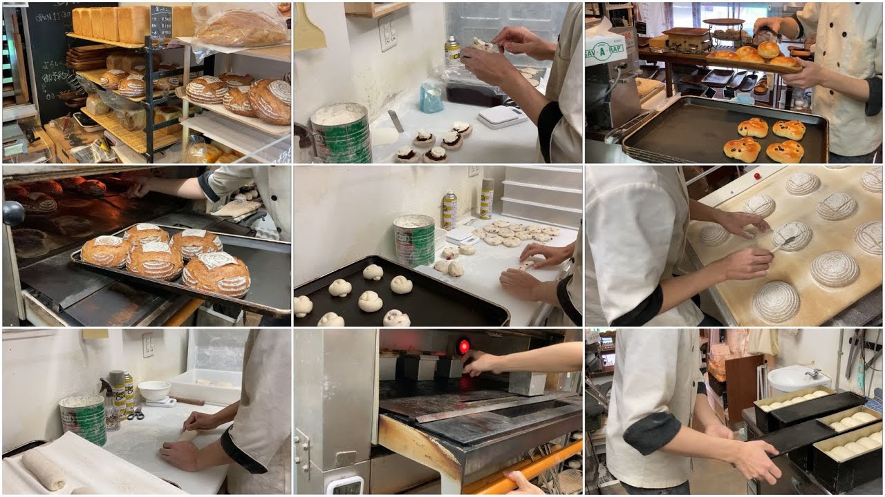 【ノーカット】パン屋さんのお仕事完全密着①【Bakery work】