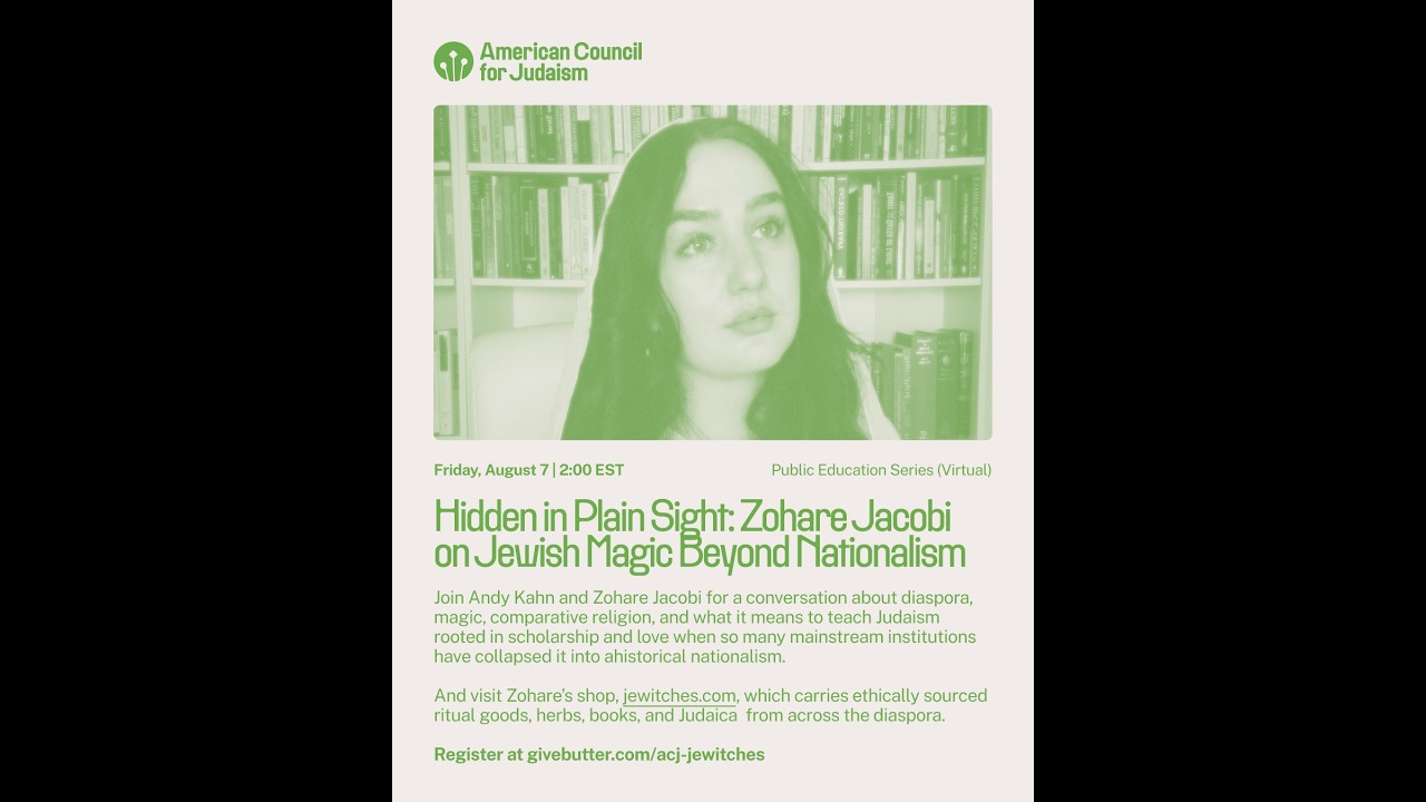 Hidden in Plain Sight: Zohare Jacobi on Jewish Magic Beyond Nationalism