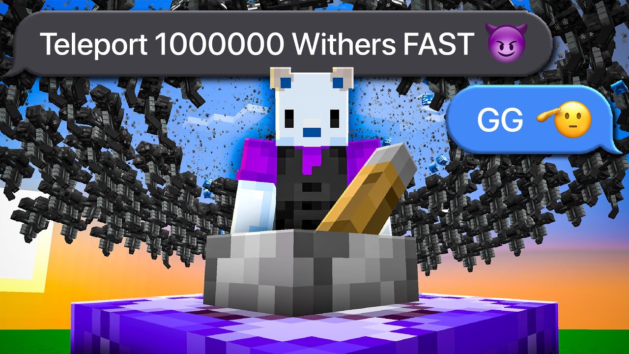 Breaking Minecraft with your Dumb Ideas