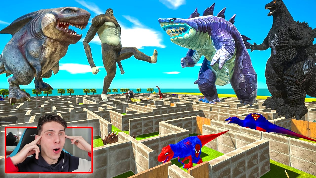 FPS AVATAR SALVA A HEISEI GODZILLA Y SHARKJIRA DE LA BESTIA TITÁN - ANIMAL REVOLT BATTLE SIMULATOR