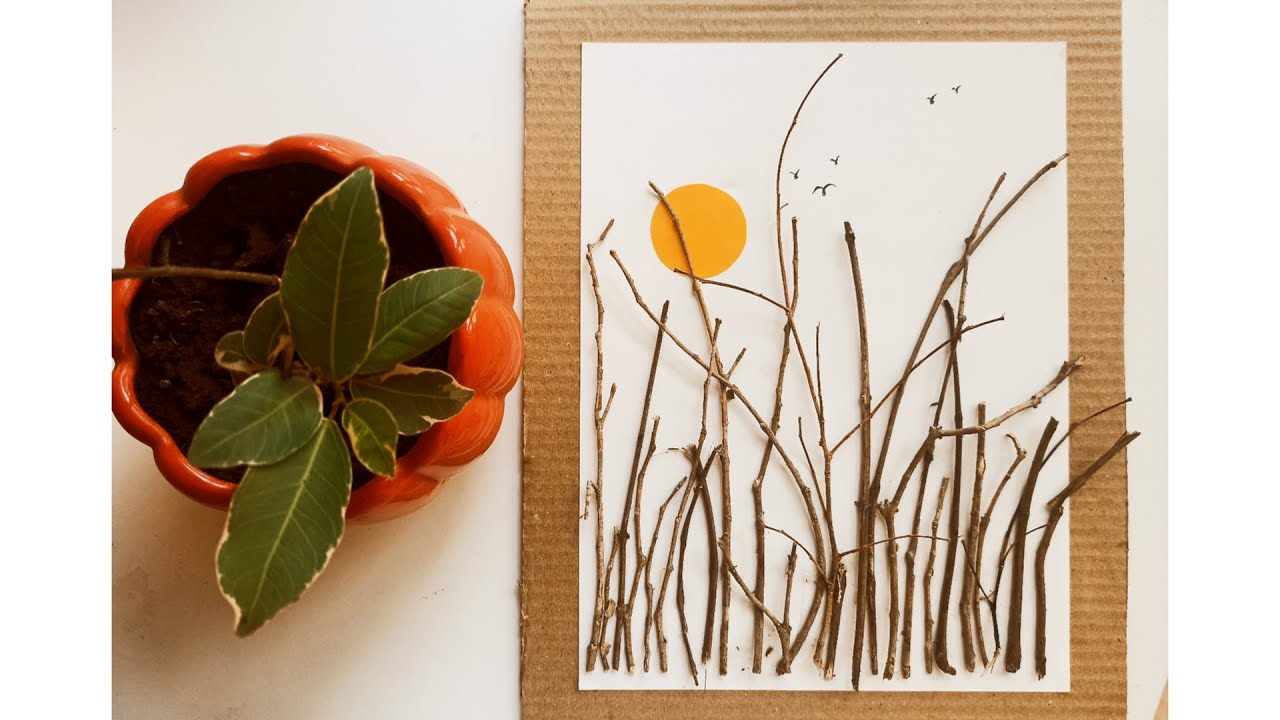 Art with Twigs I Creative craft using Twigs I Stunning wall decor Idea