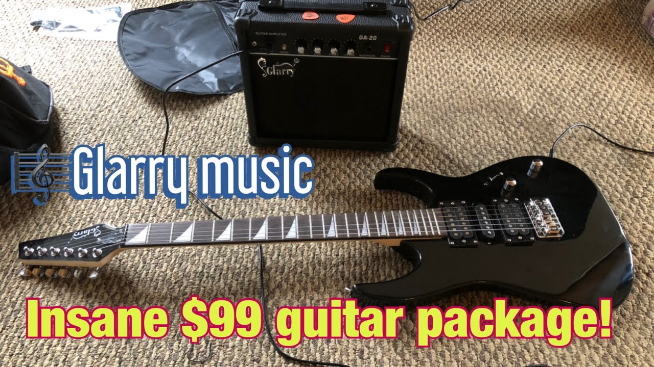 INSANE!! $99 dollar Heavy Metal Guitar and Amp set up by Glarry Music